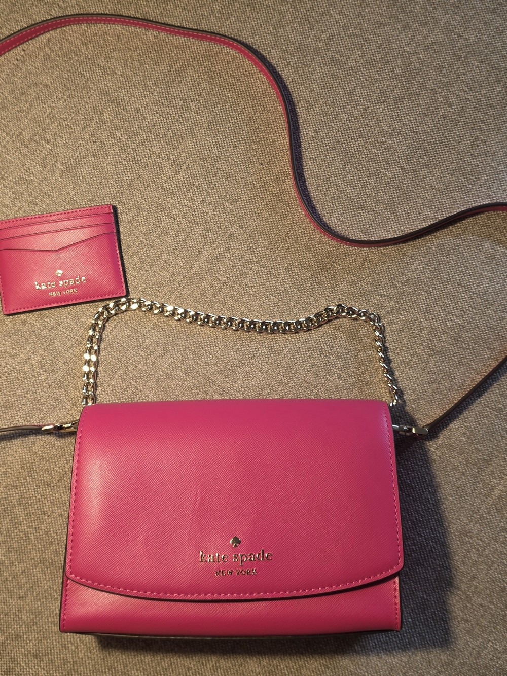 kate spade New York Pink Crossbody Chain Shoulder Bag